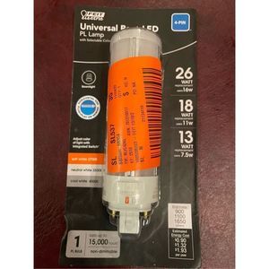 Feit Electric Universal Base LED PL Lamp with Selectable Color Temperature